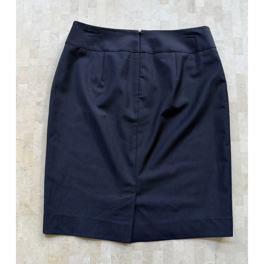 Talbots Navy Blue Wool Pencil Skirt‎ Classic Business Career Tailored Office 6P - Picture 5 of 7